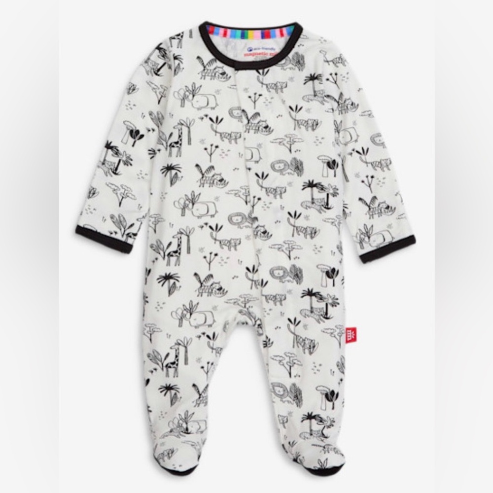 Magnetic Me Modal Footie - 0-3M - Animal Safari